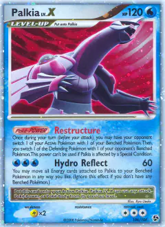 Palkia LV.X Rare Holo LV.X card from Great Encounters