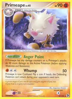 Primeape Rare card from Great Encounters