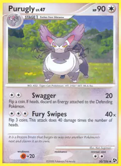 Purugly Uncommon card from Great Encounters