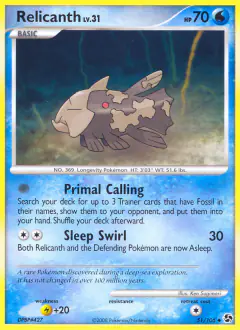 Relicanth Uncommon card from Great Encounters