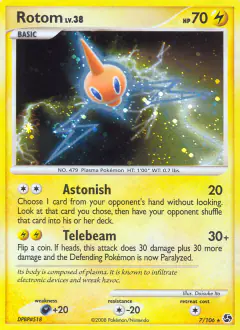 Rotom Rare Holo card from Great Encounters