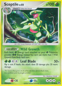 Sceptile Rare Holo card from Great Encounters
