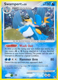 Swampert Rare Holo card from Great Encounters