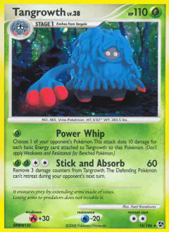 Tangrowth Rare Holo card from Great Encounters