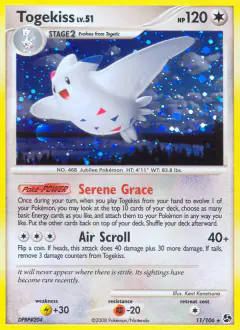 Togekiss Rare Holo card from Great Encounters
