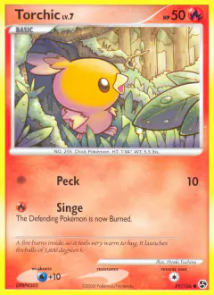 Torchic Common card from Great Encounters
