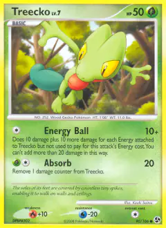 Treecko Common card from Great Encounters