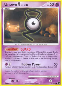 Unown [G] Uncommon card from Great Encounters