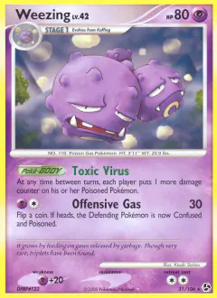 Weezing Rare card from Great Encounters