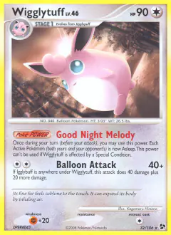 Wigglytuff Rare card from Great Encounters
