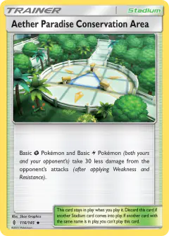 Aether Paradise Conservation Area Uncommon card from Guardians Rising