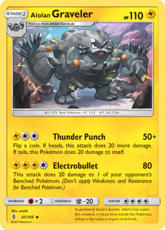 Alolan Graveler Uncommon card from Guardians Rising