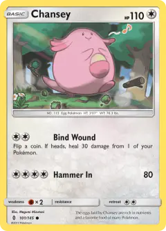 Chansey Common card from Guardians Rising