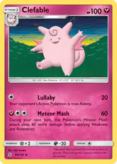 Clefable Uncommon card from Guardians Rising