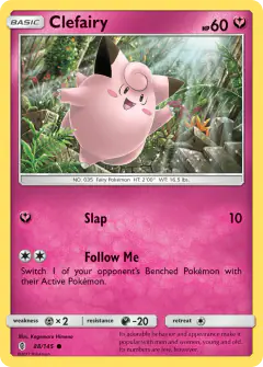 Clefairy Common card from Guardians Rising