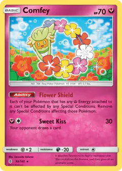 Comfey Rare Holo card from Guardians Rising