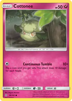 Cottonee Common card from Guardians Rising
