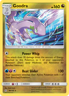 Goodra Rare Holo card from Guardians Rising