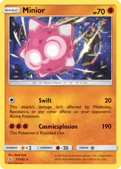 Minior Rare Holo card from Guardians Rising