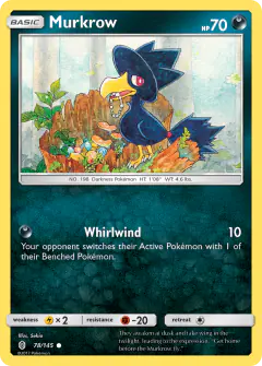 Murkrow Common card from Guardians Rising