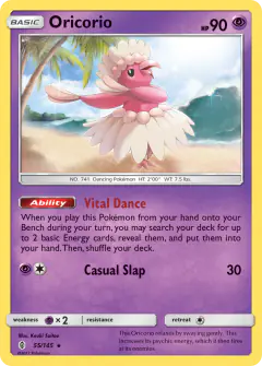 Oricorio Rare card from Guardians Rising