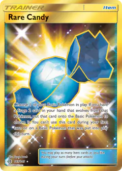 Rare Candy Rare Secret card from Guardians Rising