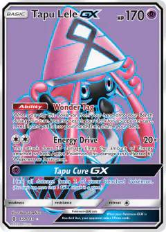 Tapu Lele-GX Rare Ultra card from Guardians Rising