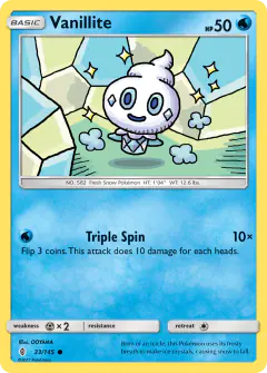 Vanillite Common card from Guardians Rising