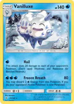 Vanilluxe Rare card from Guardians Rising