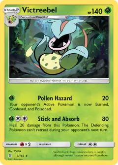 Victreebel Rare card from Guardians Rising