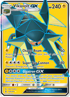 Vikavolt-GX Rare Ultra card from Guardians Rising