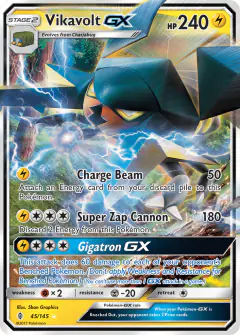Vikavolt-GX Rare Holo GX card from Guardians Rising