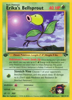 Erika's Bellsprout Uncommon card from Gym Challenge