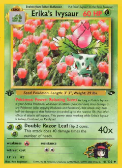 Erika's Ivysaur Uncommon card from Gym Challenge