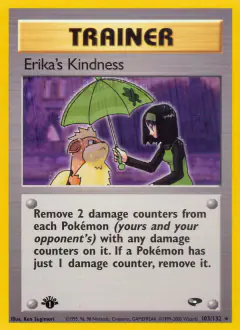 Erika's Kindness Rare card from Gym Challenge