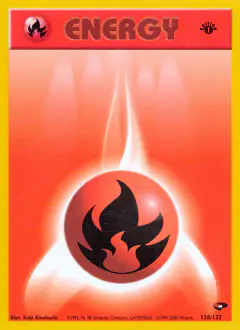 Fire Energy Common card from Gym Challenge