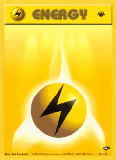 Lightning Energy Common card from Gym Challenge