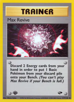 Max Revive Uncommon card from Gym Challenge