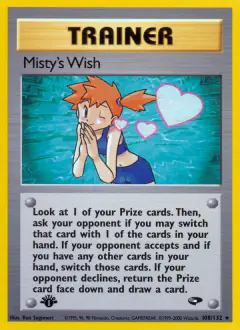 Misty's Wish Rare card from Gym Challenge