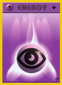 Psychic Energy Common card from Gym Challenge