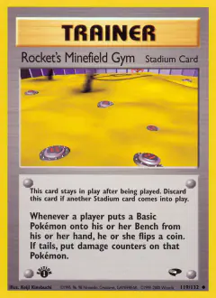 Rocket's Minefield Gym Uncommon card from Gym Challenge
