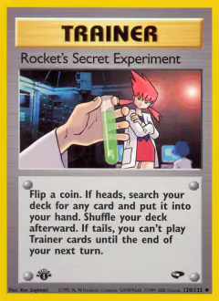 Rocket's Secret Experiment Uncommon card from Gym Challenge