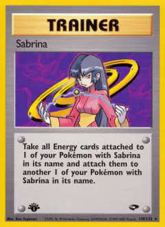 Sabrina Rare card from Gym Challenge