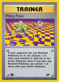 Warp Point Common card from Gym Challenge