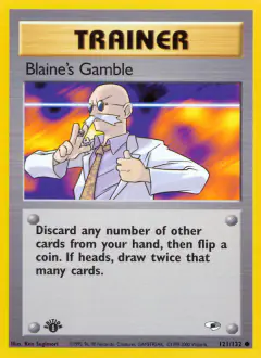 Blaine's Gamble Common card from Gym Heroes