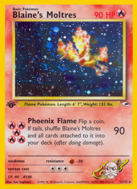 Blaine's Moltres Rare Holo