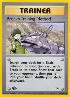 Brock's Training Method Uncommon card from Gym Heroes