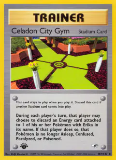 Celadon City Gym Uncommon card from Gym Heroes