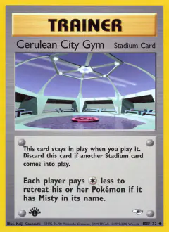 Cerulean City Gym Uncommon card from Gym Heroes