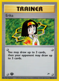 Erika Rare card from Gym Heroes